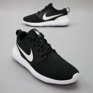 Nike Men's 8.5 Roshe G Golf Spikeless Shoes Black White Oreo Sneakers -AA1837-00